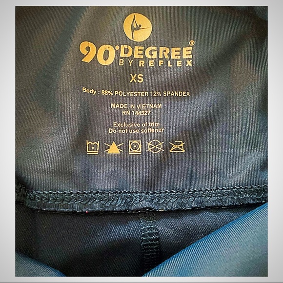 90 Degree Leggings by Reflex Yoga Squat Proof Leggings Size XS - Picture 3 of 12